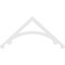 Ekena Millwork Pitch Legacy Architectural Grade PVC Gable Pediment, 72"W x 33"H x 1"P (11/12) GPP072X033X100LEG - alternate 2